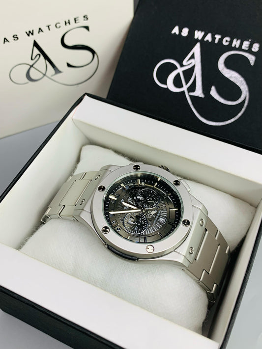 HB SKL Chain Silver Black