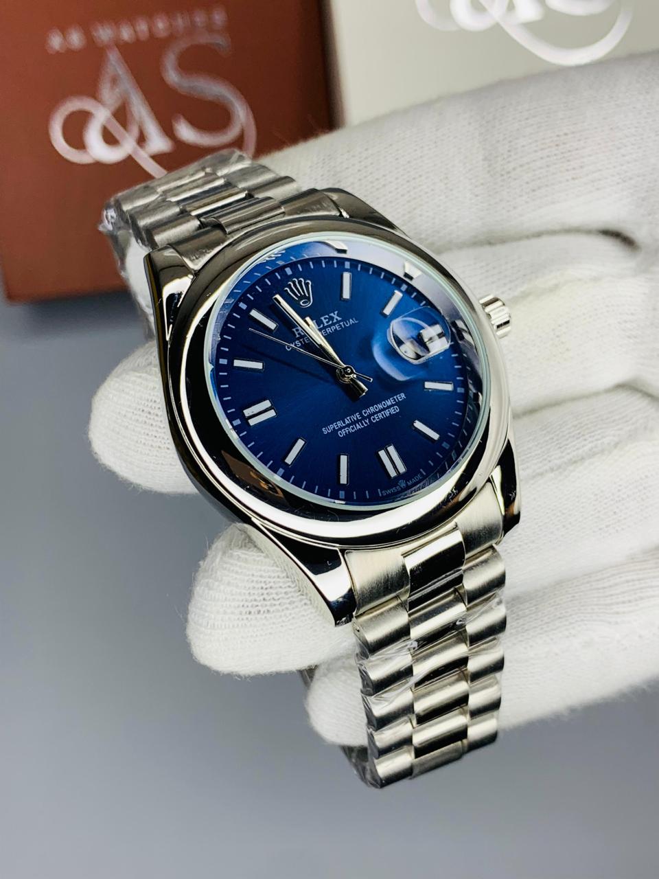 Ring Case Silver Blue