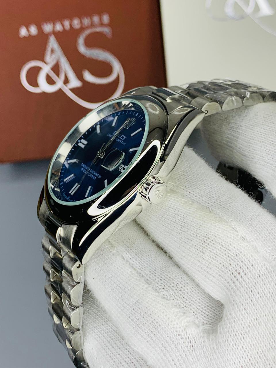 Ring Case Silver Blue