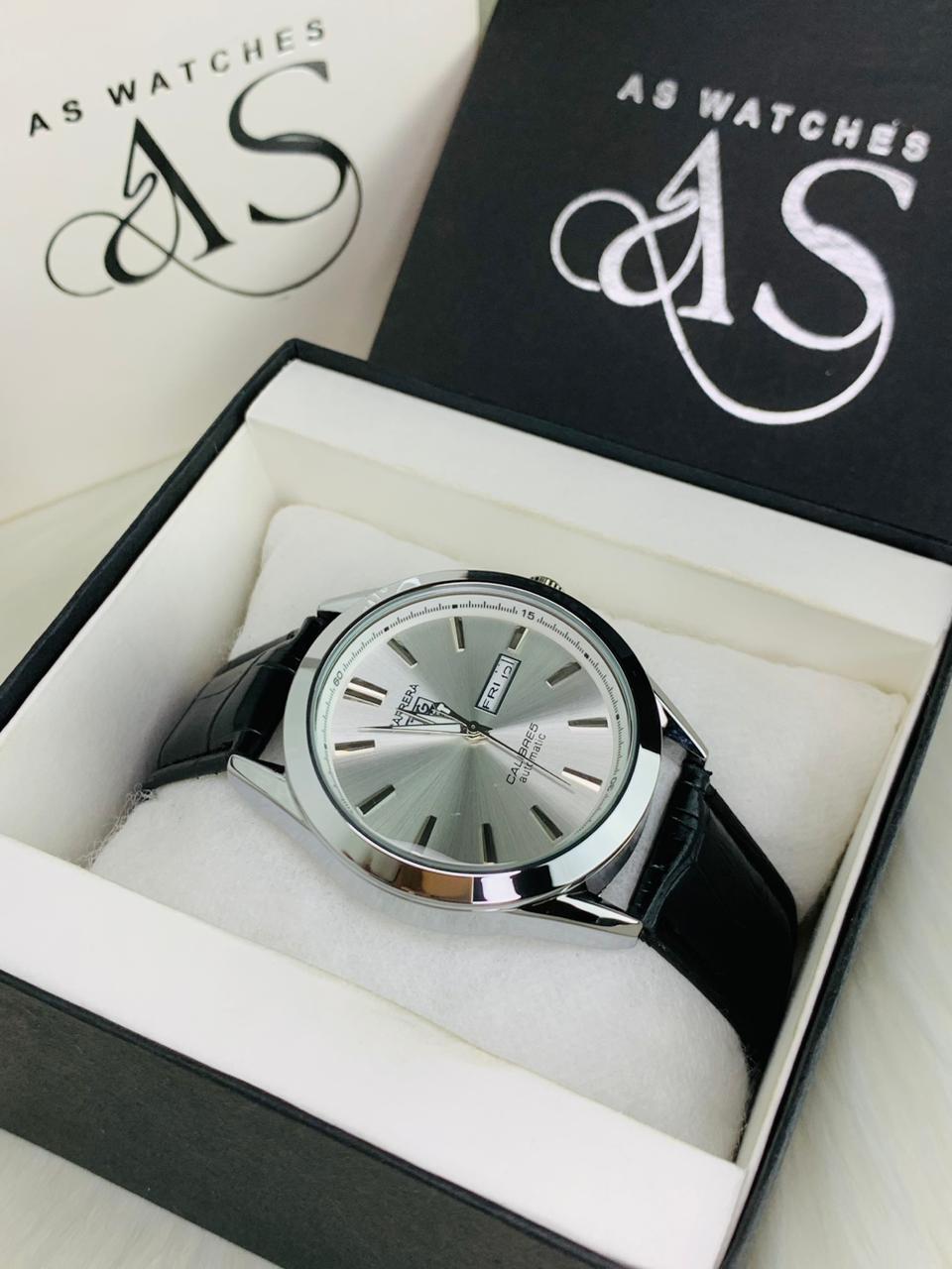 Tag Model With Day & Date Adjustment | Quartz (Black White)